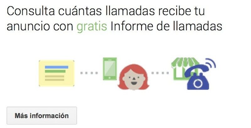 Google Adwords Express habilita el informe de llamadas