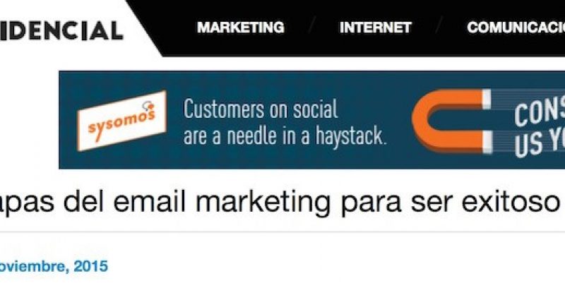 Artículo: "Las tres capas del email marketing para ser exitoso"