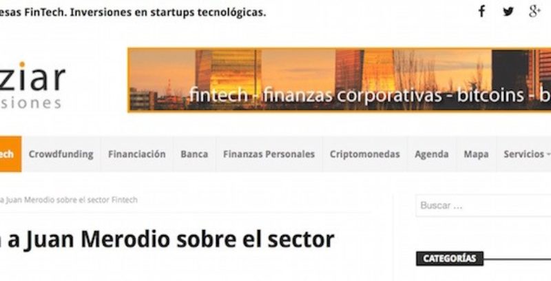 Entrevista: "Fintech, las finanzas y tecnologías se dan la mano"