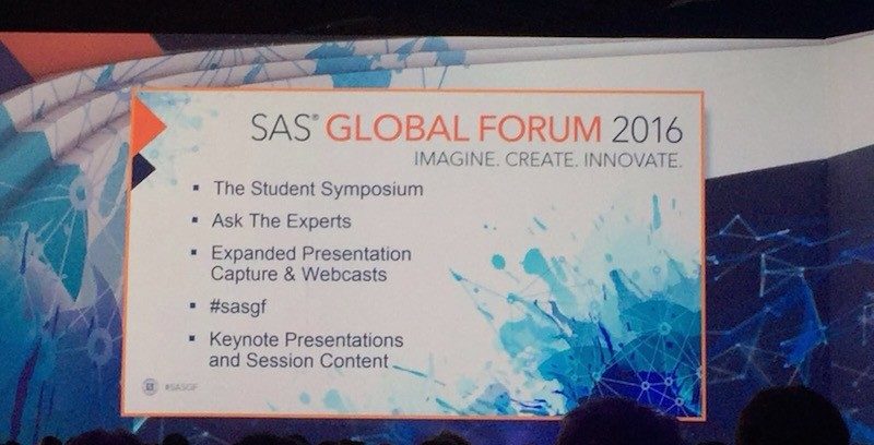 SAS Global Forum 2016: La analítica en el centro de la empresa