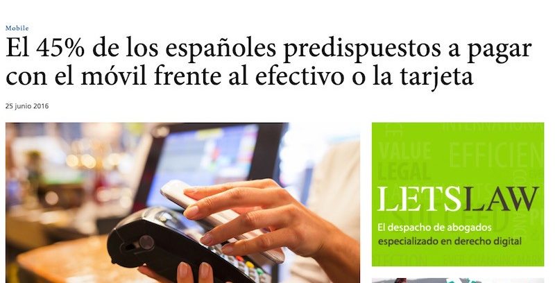 Entrevista: «El 45% de los españoles pagarían con su teléfono móvil»