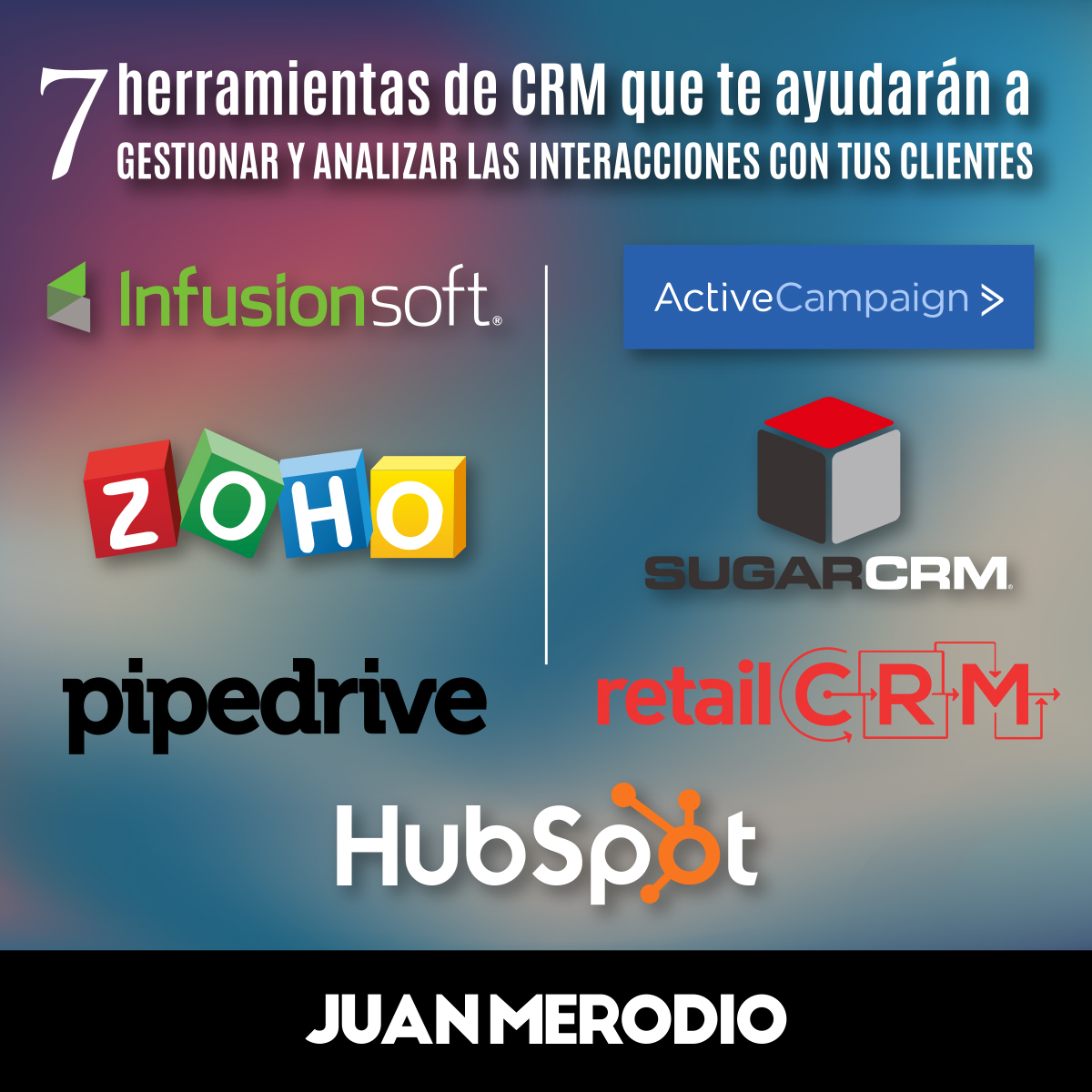 infografía herramientas crm