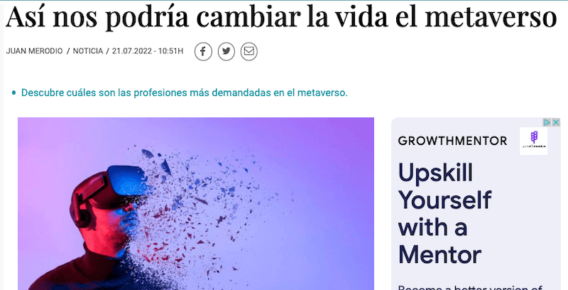 Así nos podría cambiar la vida el metaverso (20bits)