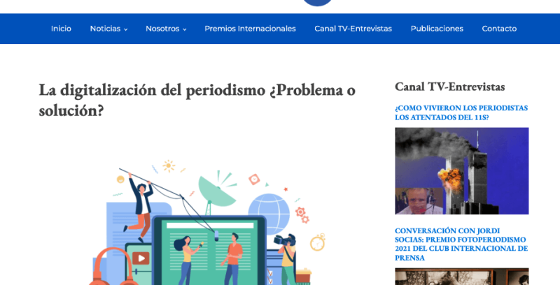 La digitalización del periodismo ¿Problema o solución? (Club Internacional de Prensa)