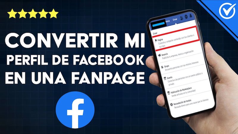 convertir perfil de facebook a pagina