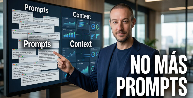 Cómo hacer que la IA trabaje con contexto en lugar de prompts