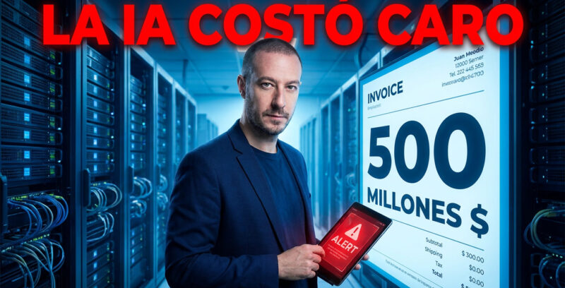Cuando la IA te manda una factura de 500 millones de dólares
